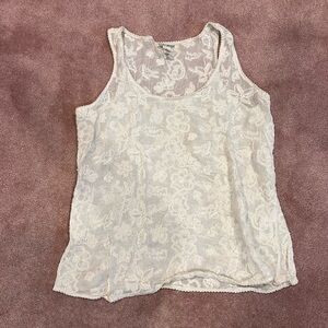 Lucky Brand | Sheer Lace Tank